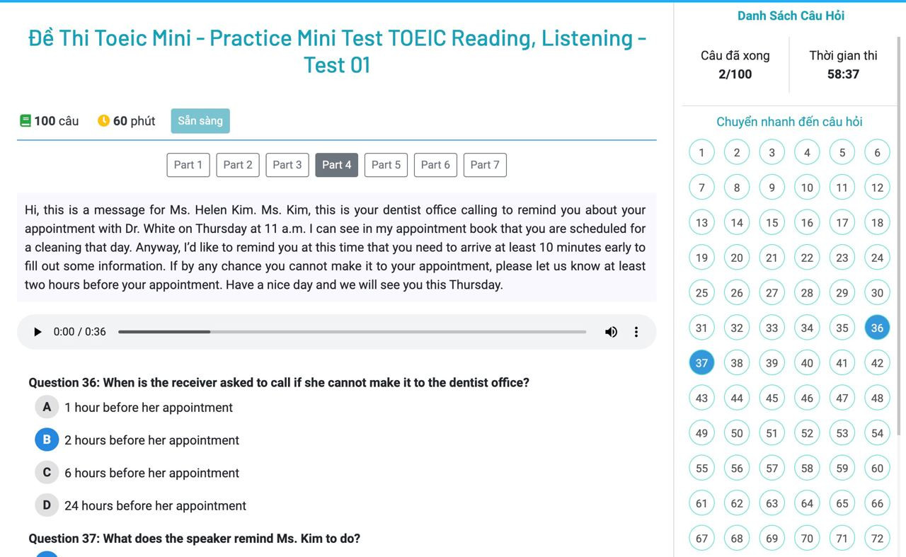 Website luyện thi TOEIC: Lựa chọn hàng đầu để đạt điểm cao